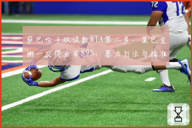 萨巴伦卡双误数WTA第二多，莱巴金娜一发得分率89%，暴力打法与精准发球谁更可靠？